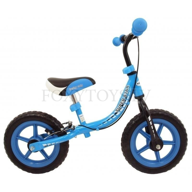 blue balance bike