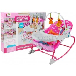 Šūpuļkrēsls 2 IN 1 PINK 8296